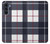 W3452 Plaid Fabric Pattern Hard Case and Leather Flip Case For Motorola Moto G200 5G