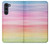 W3507 Colorful Rainbow Pastel Hard Case and Leather Flip Case For Motorola Moto G200 5G