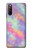 W3706 Pastel Rainbow Galaxy Pink Sky Hard Case and Leather Flip Case For Sony Xperia 10 III Lite