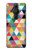 W3049 Triangles Vibrant Colors Hard Case and Leather Flip Case For Sony Xperia Pro-I