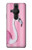 W3805 Flamingo Pink Pastel Hard Case and Leather Flip Case For Sony Xperia Pro-I