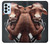 W1271 Crazy Cow Hard Case and Leather Flip Case For Samsung Galaxy A23