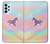 W3203 Rainbow Unicorn Hard Case and Leather Flip Case For Samsung Galaxy A23