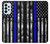 W3244 Thin Blue Line USA Hard Case and Leather Flip Case For Samsung Galaxy A23