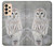 W1566 Snowy Owl White Owl Hard Case and Leather Flip Case For Samsung Galaxy A33 5G