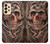 W1675 Skull Blood Tattoo Hard Case and Leather Flip Case For Samsung Galaxy A33 5G