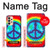 W1870 Tie Dye Peace Hard Case and Leather Flip Case For Samsung Galaxy A33 5G