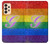 W2899 Rainbow LGBT Gay Pride Flag Hard Case and Leather Flip Case For Samsung Galaxy A33 5G