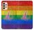 W2900 Rainbow LGBT Lesbian Pride Flag Hard Case and Leather Flip Case For Samsung Galaxy A33 5G