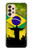 W2981 Brazil Football Soccer Hard Case and Leather Flip Case For Samsung Galaxy A33 5G