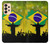 W2981 Brazil Football Soccer Hard Case and Leather Flip Case For Samsung Galaxy A33 5G