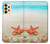 W3212 Sea Shells Starfish Beach Hard Case and Leather Flip Case For Samsung Galaxy A33 5G