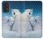 W0285 Polar Bear Family Arctic Hard Case and Leather Flip Case For Samsung Galaxy A53 5G
