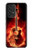 W0415 Fire Guitar Burn Hard Case and Leather Flip Case For Samsung Galaxy A53 5G