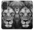 W3372 Lion Face Hard Case and Leather Flip Case For Samsung Galaxy A53 5G