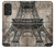 W3416 Eiffel Tower Blueprint Hard Case and Leather Flip Case For Samsung Galaxy A53 5G