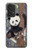 W3793 Cute Baby Panda Snow Painting Hard Case and Leather Flip Case For Samsung Galaxy A53 5G