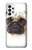 W1852 Pug Dog Hard Case and Leather Flip Case For Samsung Galaxy A73 5G