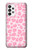 W2213 Pink Leopard Pattern Hard Case and Leather Flip Case For Samsung Galaxy A73 5G