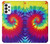 W2884 Tie Dye Swirl Color Hard Case and Leather Flip Case For Samsung Galaxy A73 5G