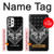 W3363 Bandana Black Pattern Hard Case and Leather Flip Case For Samsung Galaxy A73 5G