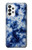 W3439 Fabric Indigo Tie Dye Hard Case and Leather Flip Case For Samsung Galaxy A73 5G