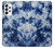 W3439 Fabric Indigo Tie Dye Hard Case and Leather Flip Case For Samsung Galaxy A73 5G