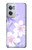 W2361 Purple White Flowers Hard Case and Leather Flip Case For OnePlus Nord CE 2 5G