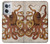 W2801 Vintage Octopus Hard Case and Leather Flip Case For OnePlus Nord CE 2 5G