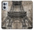 W3416 Eiffel Tower Blueprint Hard Case and Leather Flip Case For OnePlus Nord CE 2 5G