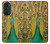 W0513 Peacock Hard Case and Leather Flip Case For Motorola Edge 30 Pro