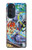 W0588 Wall Graffiti Hard Case and Leather Flip Case For Motorola Edge 30 Pro