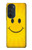 W1146 Yellow Sun Smile Hard Case and Leather Flip Case For Motorola Edge 30 Pro