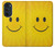 W1146 Yellow Sun Smile Hard Case and Leather Flip Case For Motorola Edge 30 Pro