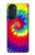 W2884 Tie Dye Swirl Color Hard Case and Leather Flip Case For Motorola Edge 30 Pro