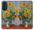 W2937 Claude Monet Bouquet of Sunflowers Hard Case and Leather Flip Case For Motorola Edge 30 Pro