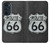 W3207 Route 66 Sign Hard Case and Leather Flip Case For Motorola Edge 30 Pro