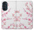 W3707 Pink Cherry Blossom Spring Flower Hard Case and Leather Flip Case For Motorola Edge 30 Pro