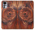 W0603 Wood Graphic Printed Hard Case and Leather Flip Case For Motorola Moto G22