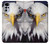 W0854 Eagle American Hard Case and Leather Flip Case For Motorola Moto G22