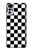 W1611 Black and White Check Chess Board Hard Case and Leather Flip Case For Motorola Moto G22