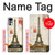 W2108 Eiffel Tower Paris Postcard Hard Case and Leather Flip Case For Motorola Moto G22