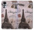 W2211 Paris Postcard Eiffel Tower Hard Case and Leather Flip Case For Motorola Moto G22