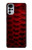 W2879 Red Arowana Fish Scale Hard Case and Leather Flip Case For Motorola Moto G22
