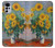 W2937 Claude Monet Bouquet of Sunflowers Hard Case and Leather Flip Case For Motorola Moto G22