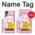 W3025 Pink Maneki Neko Lucky Cat Hard Case and Leather Flip Case For Motorola Moto G22