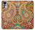 W3402 Floral Paisley Pattern Seamless Hard Case and Leather Flip Case For Motorola Moto G22