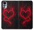 W3682 Devil Heart Hard Case and Leather Flip Case For Motorola Moto G22