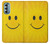 W1146 Yellow Sun Smile Hard Case and Leather Flip Case For Motorola Moto G Stylus 5G (2022)