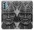 W1827 Japan Samurai Helmet Hard Case and Leather Flip Case For Motorola Moto G Stylus 5G (2022)